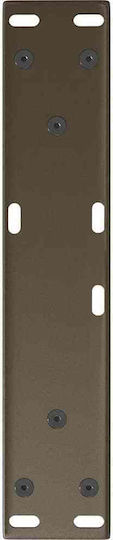 vidaXL Metallic Furniture Leg 2 Pieces Suitable for Table / Coffee Table / Office 30x30cm Brown