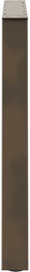 vidaXL Metallic Furniture Leg 2 Pieces Suitable for Table / Coffee Table / Office 90x72cm Brown