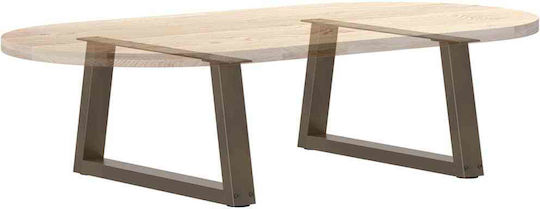 vidaXL Металик Крак За Мебели 2 Бройки Подходящ За Маса / Малка Маса / Офис 60x30см Кафяв