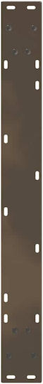 vidaXL Metallic Furniture Leg 2 Pieces Suitable for Table / Coffee Table / Office 90x72cm Brown