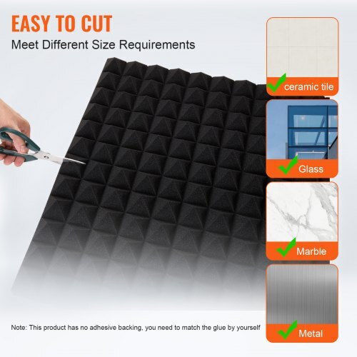 Vevor Vevor Audio-Behandlungsmaterial Satz in Pyramid Design 48cm x 24cm x 2mm