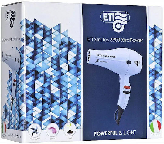 Eti Stratos 6900 Extra Power Професионален Сешоар 2500W Бял