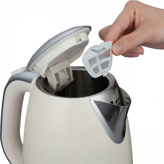 Rohnson Nostalgia Kettle 1.7lt 2200W Beige
