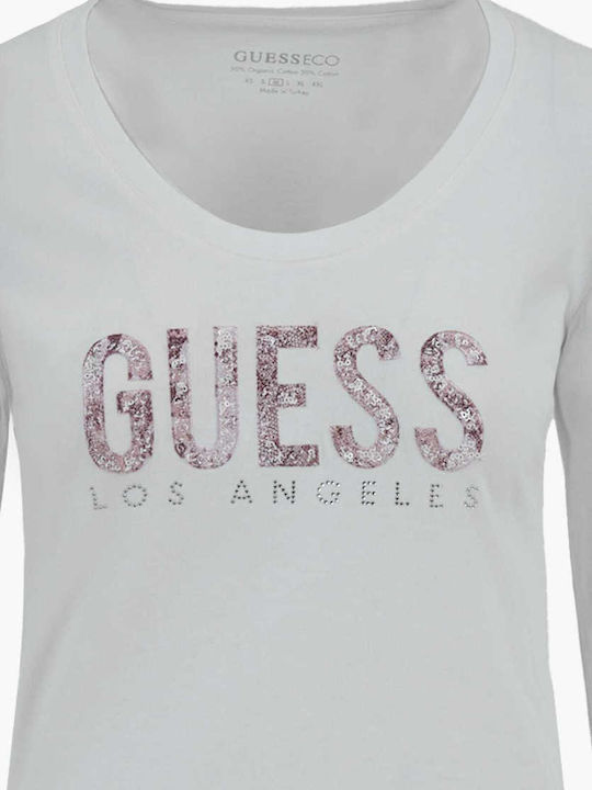 Guess Bluse White W5RI66IEZ14-G012