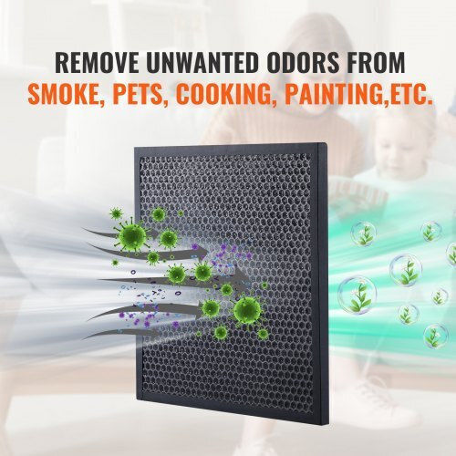 Vevor Filtre cu carbon activ pentru purificatorul de aer 3buc