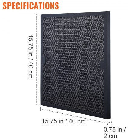 Vevor Filtre cu carbon activ pentru purificatorul de aer 3buc