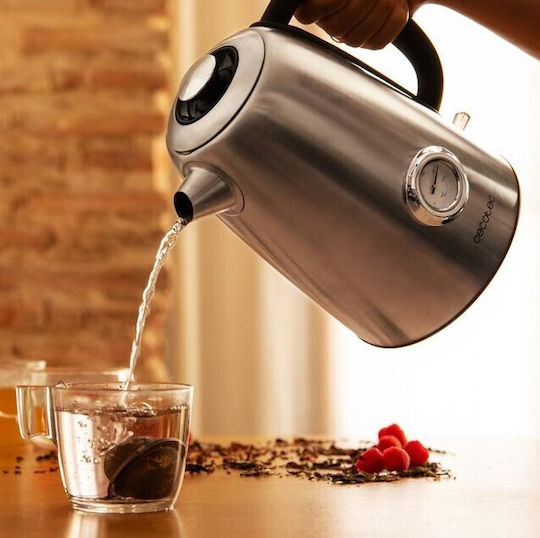 Cecotec Thermosense 620 Vintage Kettle 1.7lt 2200W Silver