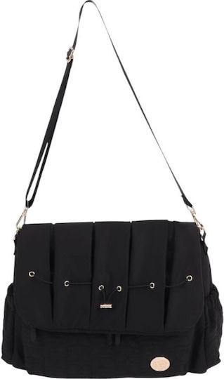 Queen Mother Backpack Diaper Bag Clary Black 42x30x12cm