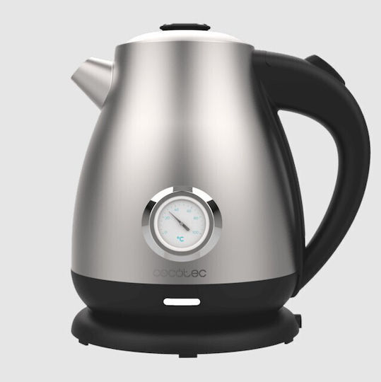 Cecotec Thermosense 620 Retro Steel Kettle 1.7lt 2200W Silver