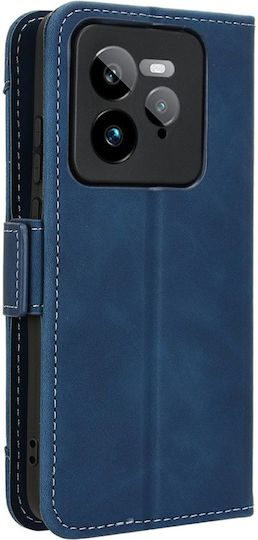 Book Δερματίνης / Πλαστικό / Σιλικόνης Navy Μπλε (Realme GT 7 Pro)