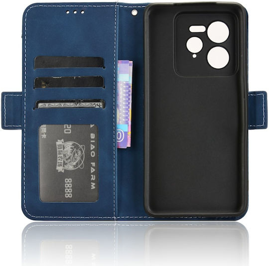 Book Δερματίνης / Πλαστικό / Σιλικόνης Navy Μπλε (Realme GT 7 Pro)