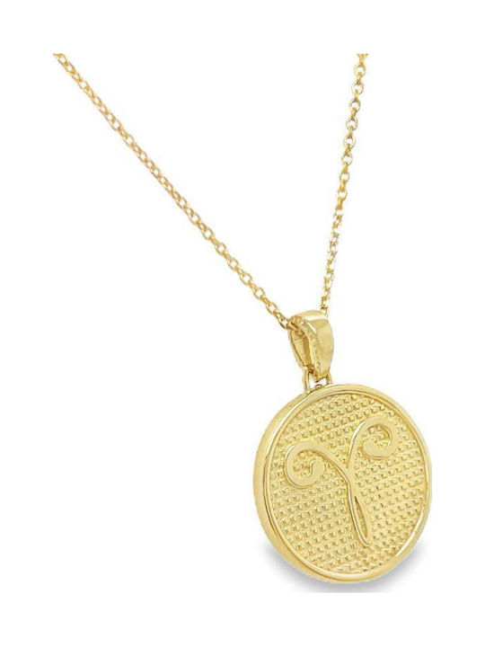 Xryseio Kremling Tierkreiszeichen Widder aus 14K Gold mit Zirkon