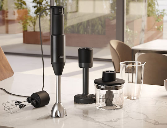 Haier HHB5B5 011 Ραβδομπλέντερ με Ανοξείδωτη Ράβδο 1000W Μαύρο