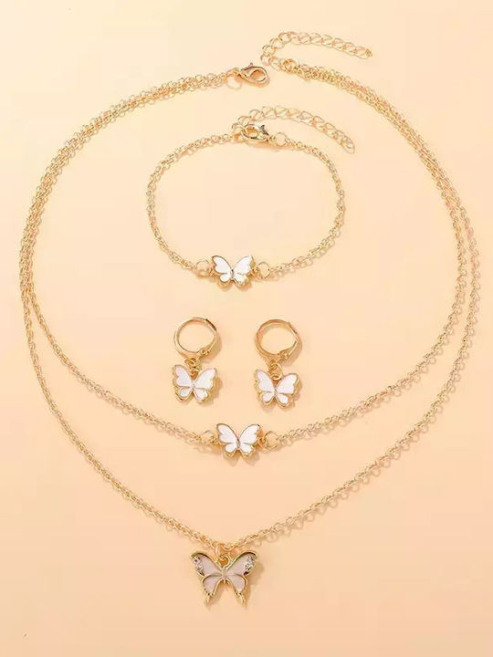 Set with Necklace , Earrings & Bracelet
