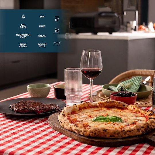 Cecotec Pizza&co Tifosi Παρασκευαστής Πίτσας 1700W με Χωρητικότητα 12lt Μαύρος