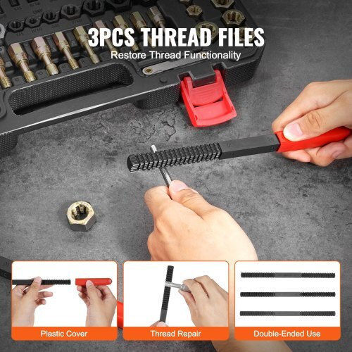 Vevor LWCXTZGYZ61PQ0GQLV0 Thread Repair Kits HSS 61pcs
