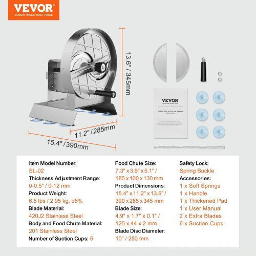 Vevor Stainless Steel Vegetable Chopper Manual