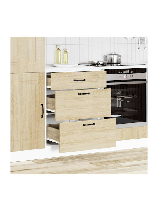 Kalmar Kitchen Floor Drawer Unit Sonoma Oak 60x46x81.5pcs