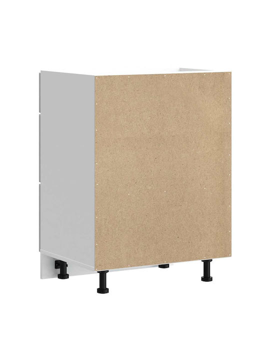 Lucca Kitchen Floor Drawer Unit Concrete Grey 60x46x81.5pcs