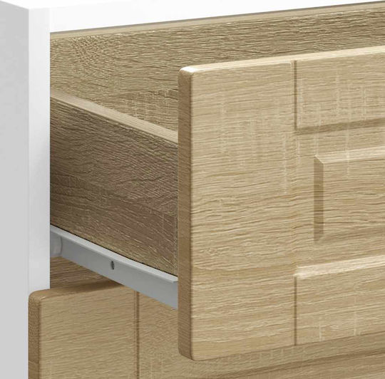 Porto Comodă de Bucătărie de Podea Oak Sonoma 60x46x81.5buc