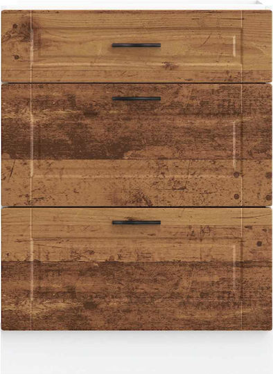 Porto Comodă de Bucătărie de Podea Coffee 60x46x81.5buc