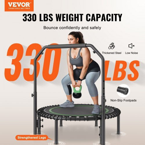 Vevor 40" Foldable Mini Fitness Trampoline Handle Adults Yxjsbcdbskzd3pbb6v0