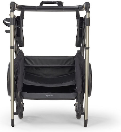 Inglesina Electa Quattro Darwin 2025 Adjustable 3 in 1 Baby Stroller Suitable for Newborn Silver Black / Union Grey 8.7kg