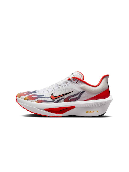 Zoom Fly 6 Premium Sport Shoes Running White / Black / University Red / Habanero Red