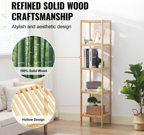 Corner Beige Bookcase 33x33x147cm