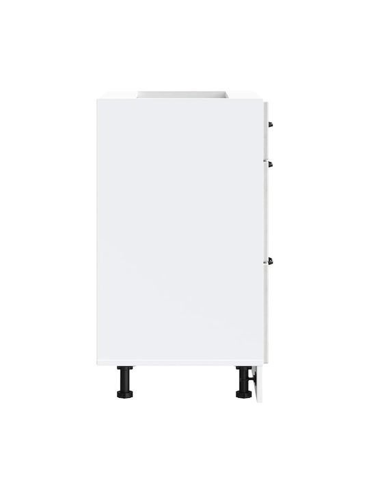 Kalmar Bodenstehende Küchenschublade Gray 60x46x81.5Stück