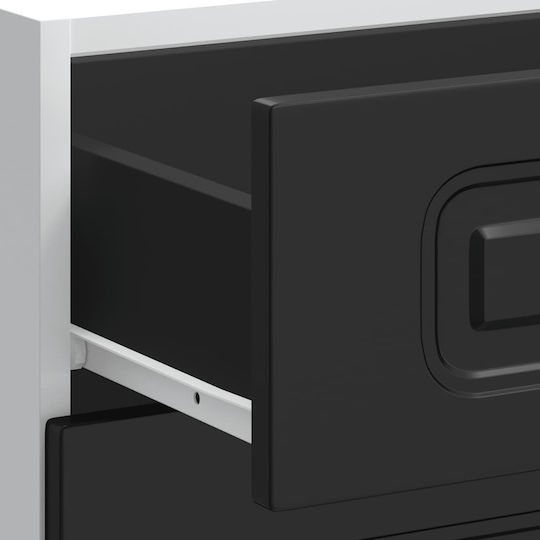 Kalmar Kitchen Floor Drawer Unit Black 51.5x46x81.5pcs