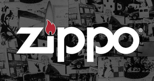 Zippo Brichetă Flacără Rezistent la vânt Greek Alphabet Black