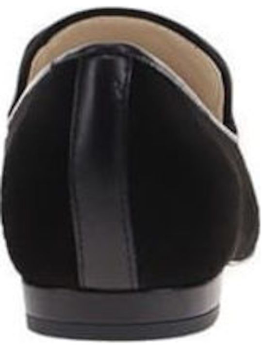 Leather Women's Loafers in Black Color