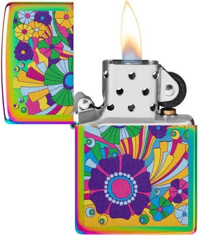 Zippo Vintage Feuerzeug Flamme Mehrfarbig
