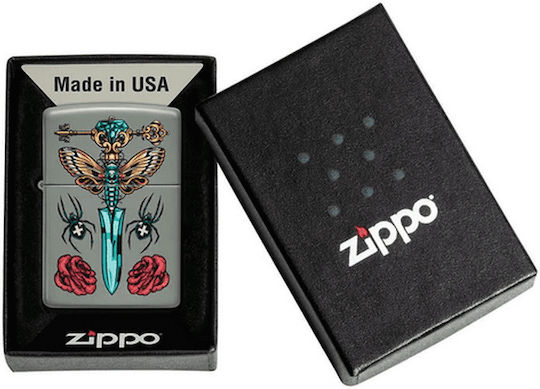 Zippo Αντιανεμικός Αναπτήρας Φλόγας Gothic Dagger