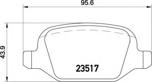 Brake Pads Alfa Romeo 147 937 Brembo P23065