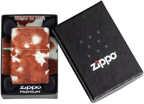 Zippo Design Cowhide Αντιανεμικός Αναπτήρας Φλόγας Πολύχρωμος