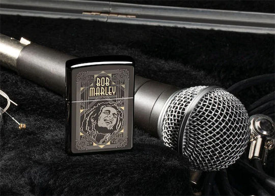 Zippo Bob Marley Windproof Flame Lighter in Gray Color
