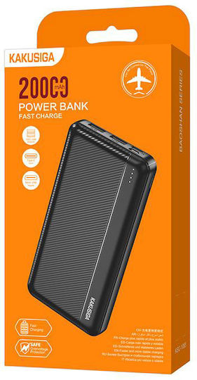 KAL Electronics KSC-1085 Power Bank 18000mAh με 2 Θύρες USB-A και Θύρα USB-C Μαύρο