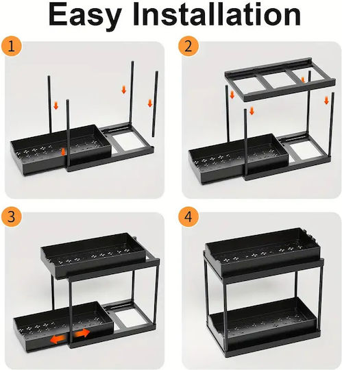 Tabletop Plastic Base 33x40x22cm Black