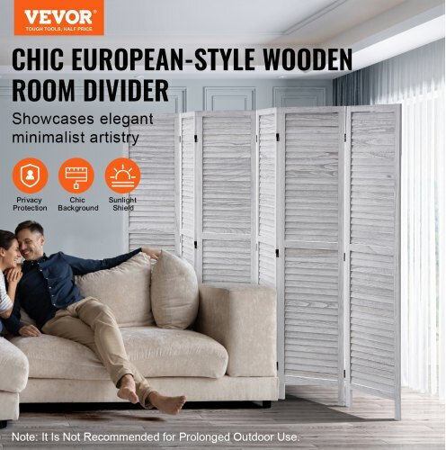 Vevor Διακοσμητικό Παραβάν Ξύλινο 242x170cm