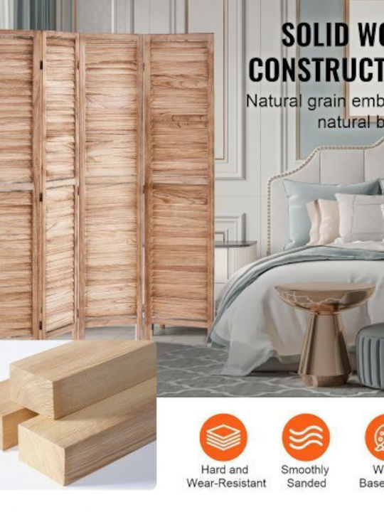 Vevor Decorative Room Divider Wooden 242x170cm
