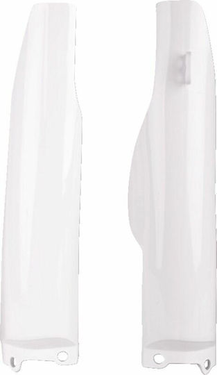 Polisport Motorcycle Front Suspension Protectors Kawasaki KX White