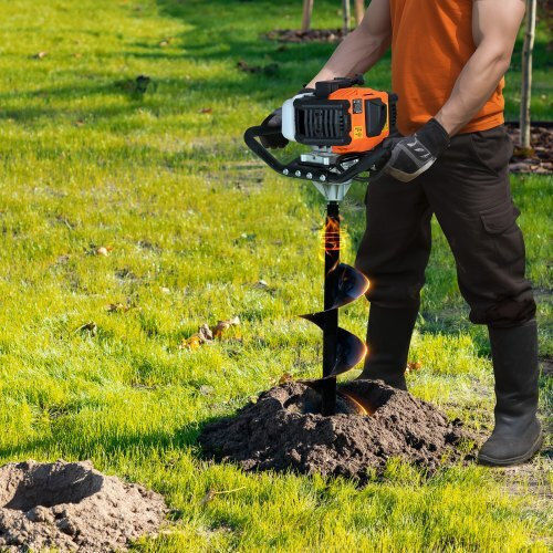 Vevor RYLXZ8YC1G52RTZUCV0 Τριβέλα Βενζίνης με Αρίδα 52cc με Ισχύ 1450W