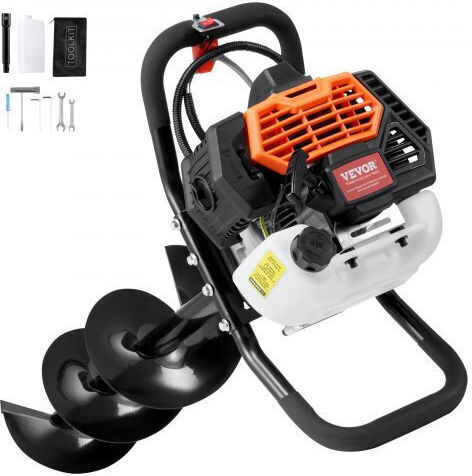 Vevor RYLXZ8YC1G52RTZUCV0 Τριβέλα Βενζίνης με Αρίδα 52cc με Ισχύ 1450W