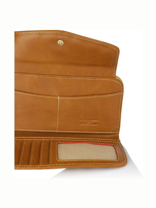 Large Women's Wallet Classic Tabac Brown