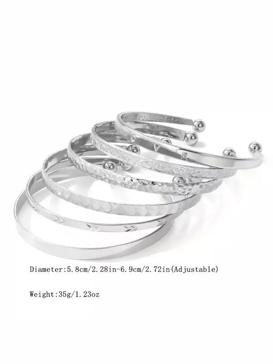 Damen Set Armbänder aus Silber