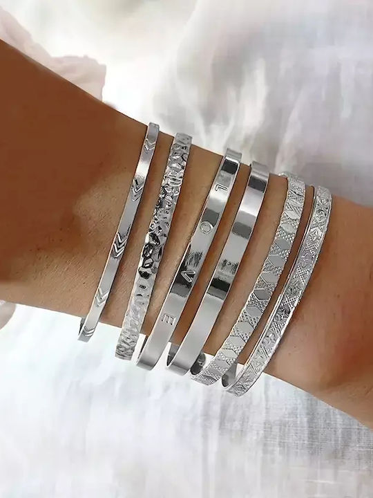 Damen Set Armbänder aus Silber