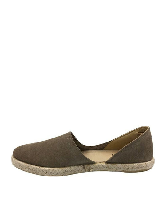 Women's Suede Espadrilles Brown