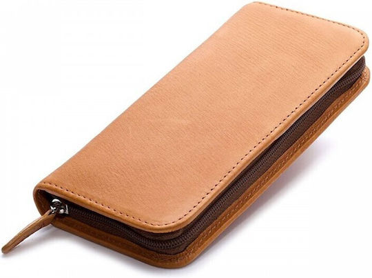 Pilot Pensemble Leather Round Fastened Pen Case 3 Pens Brown Pspc-01-bn-e 3131910441892
